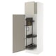 SEKTION Gabinete alto/accsr int extraíbles, blanco/Stensund beige, 24x24x80 "