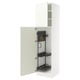 SEKTION Gabinete alto/accsr int extraíbles, blanco/Vallstena blanco, 24x24x90 "