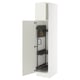 SEKTION Gabinete alto/accsr int extraíbles, blanco/Veddinge blanco, 18x24x80 "
