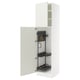 SEKTION Gabinete alto/accsr int extraíbles, blanco/Veddinge blanco, 24x24x90 "