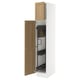 SEKTION Gabinete alto/accsr int extraíbles, blanco/Vedhamn roble, 15x24x80 "