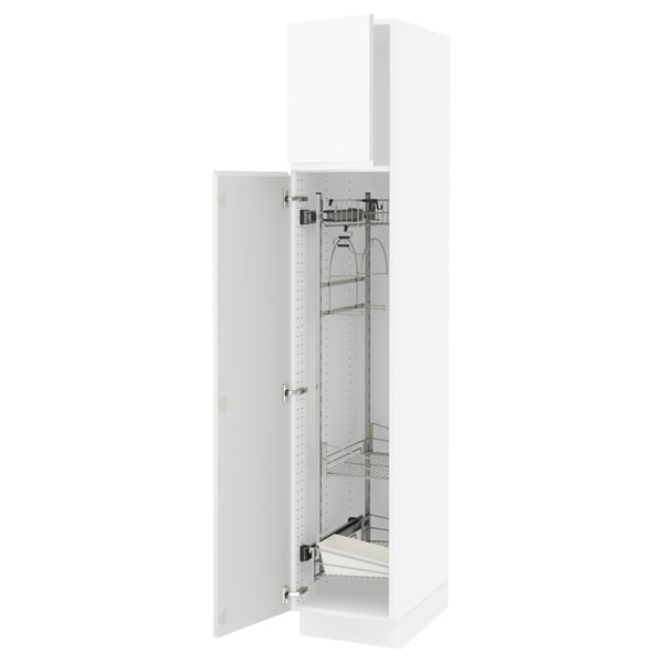 SEKTION Gabinete alto/accsr int extraíbles, blanco/Voxtorp blanco mate, 15x24x80 "