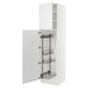 SEKTION Gabinete alto/accsr int extraíbles, blanco/Voxtorp blanco mate, 24x24x90 "