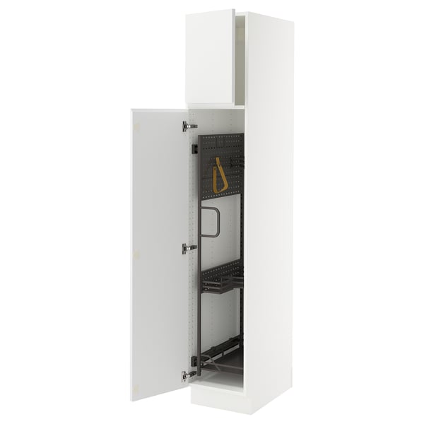SEKTION Gabinete alto/accsr int extraíbles, blanco/Voxtorp blanco mate, 15x24x80 "
