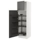 SEKTION Gabinete alto+alacena extraíble, blanco/Axstad gris oscuro, 24x24x80 "