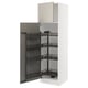 SEKTION Gabinete alto+alacena extraíble, blanco/Stensund beige, 24x24x80 "