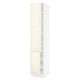 SEKTION Gabinete alto+estantes/2 puertas, blanco/Bodbyn color hueso, 18x24x90 "