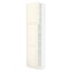 SEKTION Gabinete alto+estantes/2 puertas, blanco/Bodbyn color hueso, 24x15x90 "