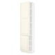 SEKTION Gabinete alto+estantes/2 puertas, blanco/Bodbyn color hueso, 24x15x90 "