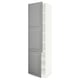 SEKTION Gabinete alto+estantes/2 puertas, blanco/Bodbyn gris, 24x24x90 "