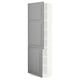 SEKTION Gabinete alto+estantes/2 puertas, blanco/Bodbyn gris, 24x15x80 "
