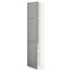 SEKTION Gabinete alto+estantes/2 puertas, blanco/Bodbyn gris, 18x15x80 "