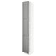 SEKTION Gabinete alto+estantes/2 puertas, blanco/Bodbyn gris, 15x15x90 "