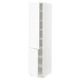 SEKTION Gabinete alto+estantes/2 puertas, blanco Enköping/blanco efecto madera, 18x24x80 "