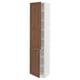 SEKTION Gabinete alto+estantes/2 puertas, blanco Enköping/marrón efecto de nogal, 18x15x80 "