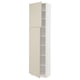SEKTION Gabinete alto+estantes/2 puertas, blanco/Havstorp beige, 24x15x90 "