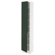 SEKTION Gabinete alto+estantes/2 puertas, blanco/Havstorp verde oscuro, 15x15x80 "