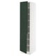 SEKTION Gabinete alto+estantes/2 puertas, blanco/Havstorp verde oscuro, 18x24x80 "