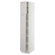 SEKTION Gabinete alto+estantes/2 puertas, blanco/Lerhyttan gris claro, 15x24x80 "