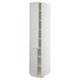 SEKTION Gabinete alto+estantes/2 puertas, blanco/Lerhyttan gris claro, 15x24x80 "