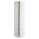 SEKTION Gabinete alto+estantes/2 puertas, blanco/Lerhyttan gris claro, 18x24x90 "