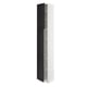 SEKTION Gabinete alto+estantes/2 puertas, blanco/Lerhyttan teñido en negro, 15x15x90 "