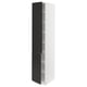 SEKTION Gabinete alto+estantes/2 puertas, blanco/Nickebo antracita mate, 15x24x80 "