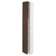 SEKTION Gabinete alto+estantes/2 puertas, blanco/Sinarp marrón, 15x15x90 "