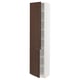SEKTION Gabinete alto+estantes/2 puertas, blanco/Sinarp marrón, 18x15x80 "