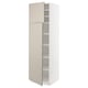 SEKTION Gabinete alto+estantes/2 puertas, blanco/Stensund beige, 24x24x80 "