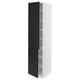 SEKTION Gabinete alto+estantes/2 puertas, blanco/Upplöv antracita mate, 18x24x80 "