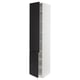 SEKTION Gabinete alto+estantes/2 puertas, blanco/Upplöv antracita mate, 18x24x90 "