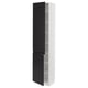 SEKTION Gabinete alto+estantes/2 puertas, blanco/Upplöv antracita mate, 18x15x80 "