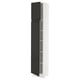 SEKTION Gabinete alto+estantes/2 puertas, blanco/Upplöv antracita mate, 15x15x80 "