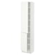 SEKTION Gabinete alto+estantes/2 puertas, blanco/Vallstena blanco, 18x15x80 "