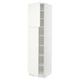 SEKTION Gabinete alto+estantes/2 puertas, blanco/Vallstena blanco, 24x24x90 "