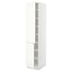 SEKTION Gabinete alto+estantes/2 puertas, blanco/Vallstena blanco, 18x24x80 "