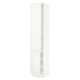SEKTION Gabinete alto+estantes/2 puertas, blanco/Veddinge blanco, 18x24x90 "