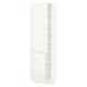 SEKTION Gabinete alto+estantes/2 puertas, blanco/Veddinge blanco, 24x15x80 "