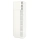 SEKTION Gabinete alto+estantes/2 puertas, blanco/Veddinge blanco, 24x24x80 "