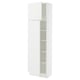 SEKTION Gabinete alto+estantes/2 puertas, blanco/Voxtorp blanco mate, 24x15x80 "