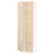 SEKTION Gabinete alto+estantes/4 puertas, blanco/Askersund efecto de fresno claro, 30x24x90 "