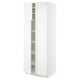 SEKTION Gabinete alto+estantes/4 puertas, blanco/Axstad blanco mate, 30x24x80 "