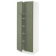SEKTION Gabinete alto+estantes/4 puertas, blanco/Axstad gris-verde, 30x24x80 "