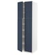 SEKTION Gabinete alto+estantes/4 puertas, blanco Axstad/mate azul, 30x24x90 "