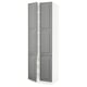 SEKTION Gabinete alto+estantes/4 puertas, blanco/Bodbyn gris, 30x24x90 "