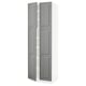 SEKTION Gabinete alto+estantes/4 puertas, blanco/Bodbyn gris, 30x24x90 "