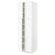 SEKTION Gabinete alto+estantes/4 puertas, blanco Enköping/blanco efecto madera, 30x24x90 "