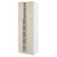 SEKTION Gabinete alto+estantes/4 puertas, blanco/Havstorp beige, 30x24x90 "