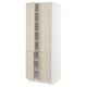 SEKTION Gabinete alto+estantes/4 puertas, blanco/Havstorp beige, 30x24x80 "